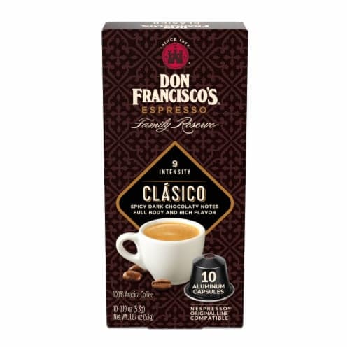 Don Francisco'S Coffee, 100% Arabica, Clasico, 9 Intensity, Capsules