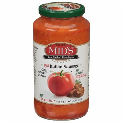 Mids Pasta Sauce Italian Sausage Jar