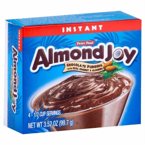 Almond Joy Pudding, Instant, Chocolate With Real Coconut & Almonds