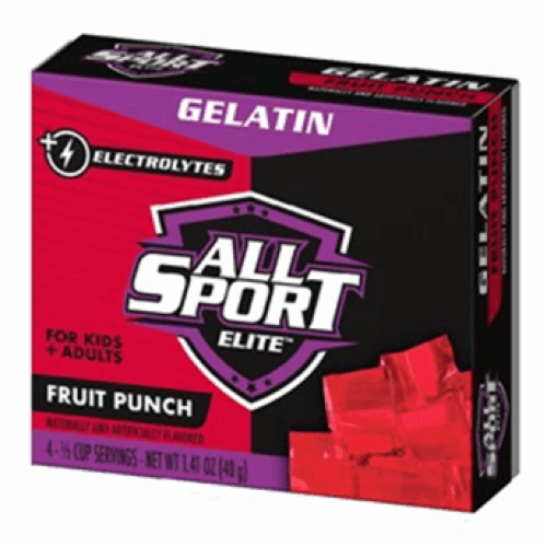 All Sport Elite Fruit Punch Powder Gelatin Mix With Electrolytes