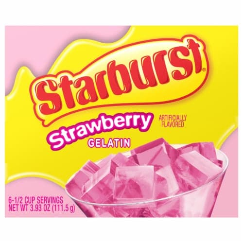 Starburst All Pink Strawberry Gelatin Mix