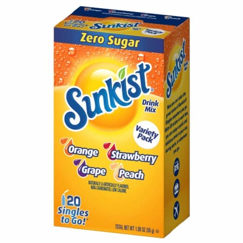 Sunkist Zero Sugar Drink Mix Variety