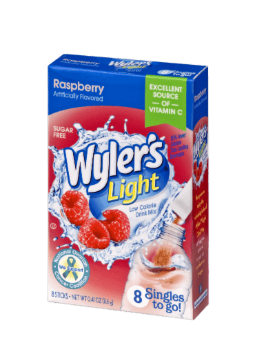 Wyler'S Light Cool Raspberry Singles To Go!