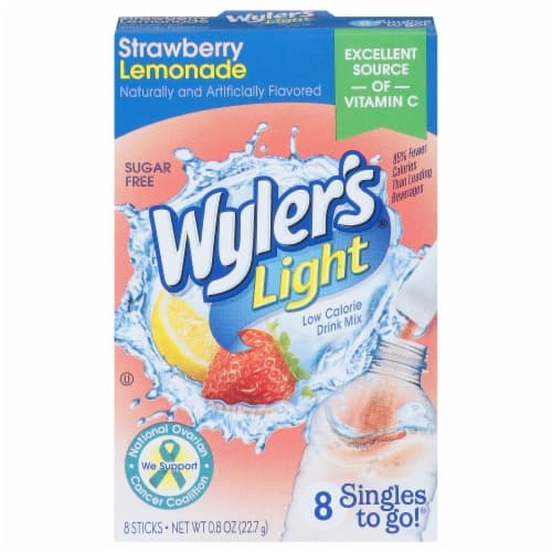 Wyler'S Light Strawberry Lemonade Singles To Go