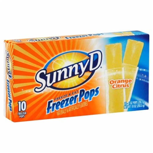 Sunny D Freezer Pops, Orange Citrus