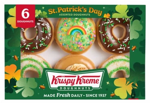 Krispy Kreme St. Patrick'S Day Assorted Doughnuts