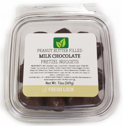 Torn & Glasser Peanut Butter Filled Milk Chocolate Pretzel Nuggets