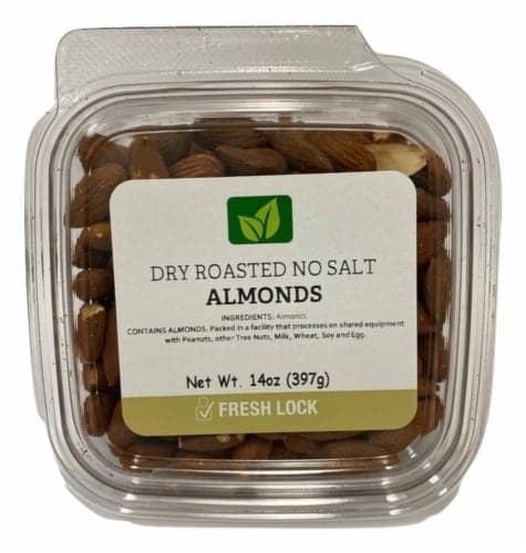 Torn & Glasser Dry Roasted No Salt Almonds