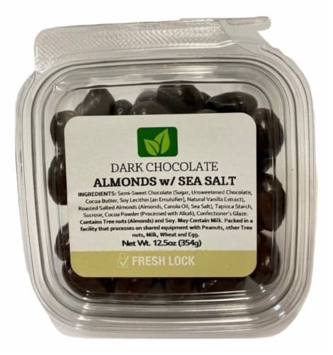 Torn & Glasser Dark Chocolate Almonds With Sea Salt