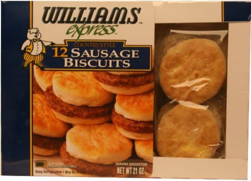 Williams Country Style Sausage Biscuits