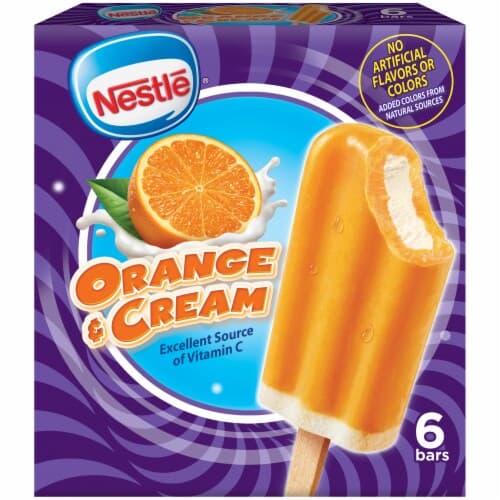 Nestle Orange & Cream Fruit Ice &  Dairy Dessert Bars