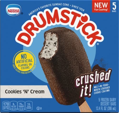 Drumstick Cookies 'N' Cream  Dairy Dessert Bars