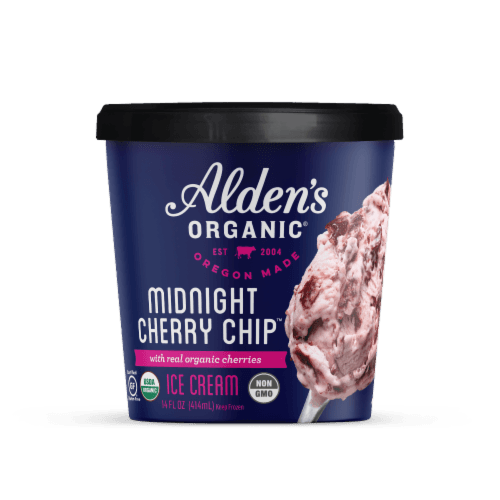 Alden'S Organic Midnight Cherry Chip Ice Cream
