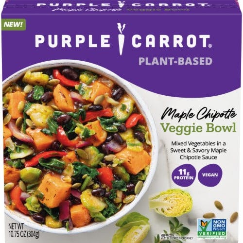 Is it Pescatarian? Purple Carrot Gluten Free And Vegan Maple Chipotle Veggie Bowl