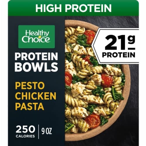 Healthy Choice Power Bowls, Pesto Chicken Pasta,  Meal