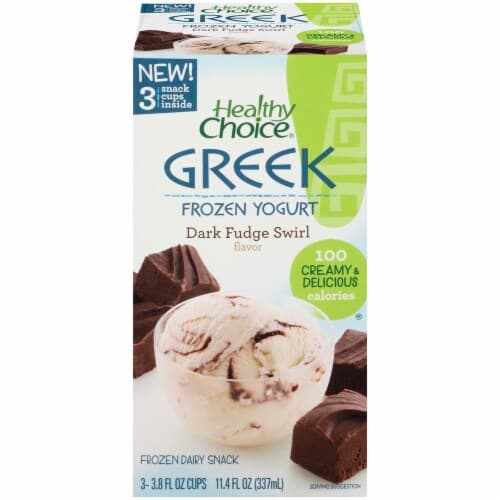 Healthy Choice Dark Fudge Swirl Greek  Yogurt