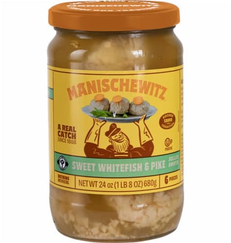 Manischewitz Sweet Whitefish & Pike In Jellied Broth