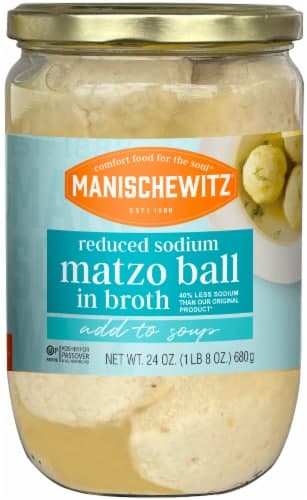Manischewitz Matzo Balls In Broth - Reduced Sodium