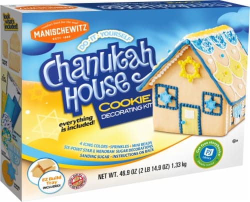 Manischewitz Decorating Kit, Vanilla Cookie, Chanukah House