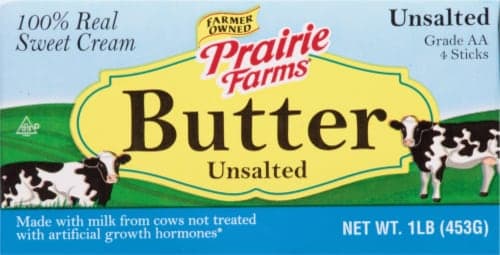 Prairie Farms Unsalted Butter Quarters