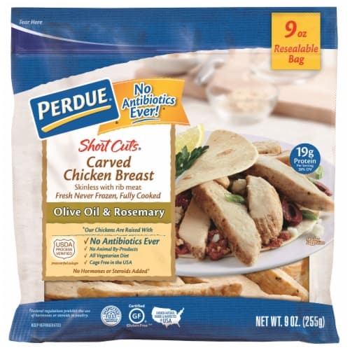 Perdue Short Cuts Olive Oil & Rosemary Carved Chicken Breast