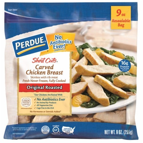 Is it Artificial Flavors Free? Perdue Short Cuts No Antibiotics Ever Original Roasted Carved Chicken Breast Strips Bag