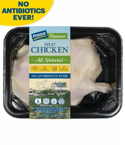 Perdue Reserve Split Chicken No Antibiotics Ever In Vacuum Sealed Traypack
