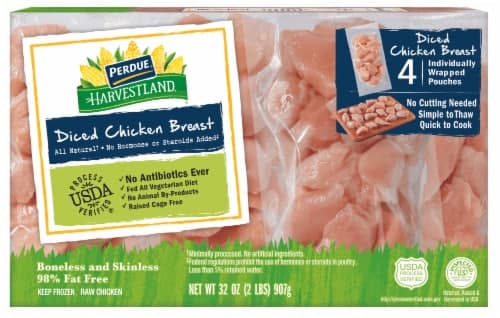 Perdue Harvestland Diced Individually Wrapped Chicken Breasts