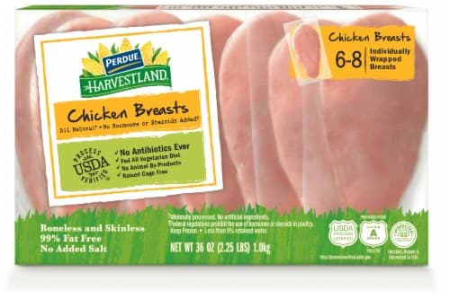 Perdue Harvestland Individually Wrapped Boneless Skinless Chicken Breast