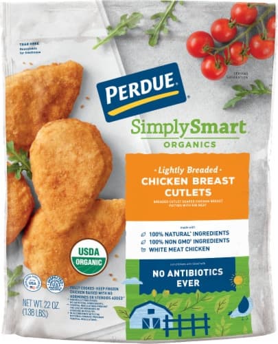 Perdue Simply Smart Organics Lightly Breaded Chicken Breast Cutlets