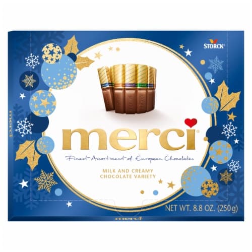 Merci Finest Christmas Assorted Milk Chocolate Candy Gift