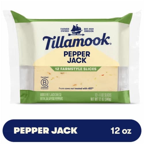 Tillamook Cheese Slices Pepper Jack Farmstyle Thick Cut