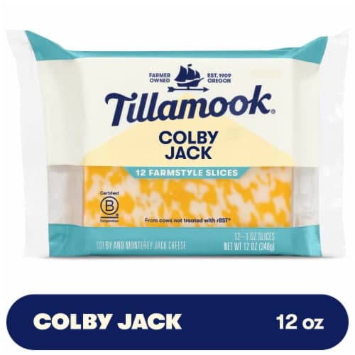 Tillamook Colby Jack Farmstyle Thick Cut Cheese Slices