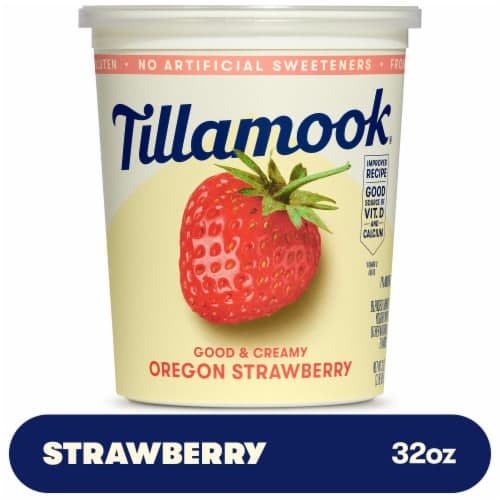 Tillamook Oregon Strawberry Low Fat Yogurt