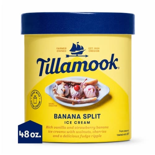 Tillamook Banana Split Ice Cream