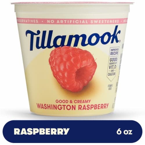 Tillamook Low Fat Washington Raspberries Good And Creamy Raspberry Yogurt