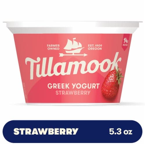 Tillamook Low Fat Oregon Strawberry Greek Yogurt