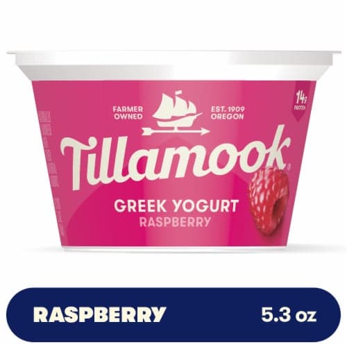 Tillamook Low Fat Washington Raspberry Greek Yogurt