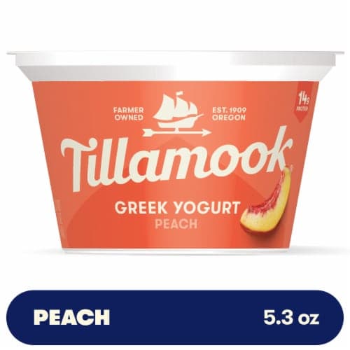 Tillamook Low Fat California Peach Greek Yogurt