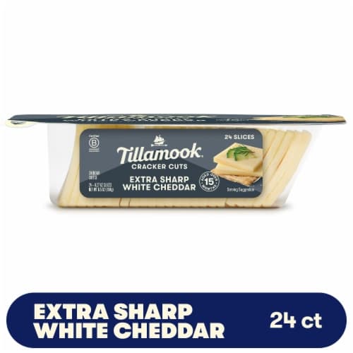 Tillamook Extra Sharp White Cheddar Cracker Cut