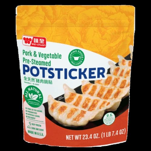 Wei-Chuan Pre-Steamed All Natural Pork & Vegetable Potstickers