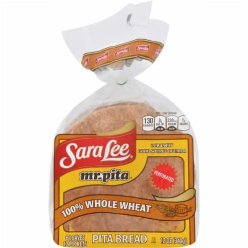 Sara Lee Mr Pita 100% Whole Wheat Pita Bread