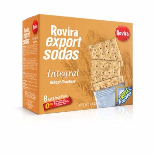 Rovira Crackers, Export Sodas, Wheat, Integral