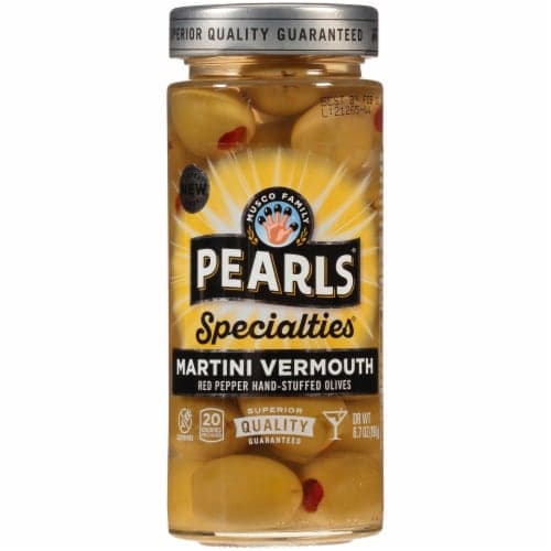 Musco Family Olive Co. Pearls Specialties Olives Queen Martini Vermouth Pepper Stuffed