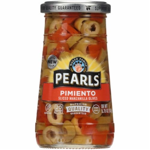 Pearls Pimiento Sliced Manzanilla Green Olives