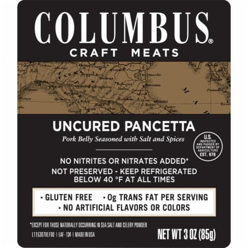 Columbus Pancetta, Uncured