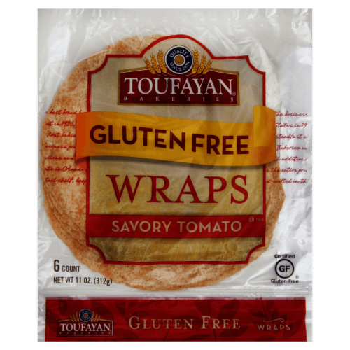 Toufayan Gluten Free Savory Tomato Wraps