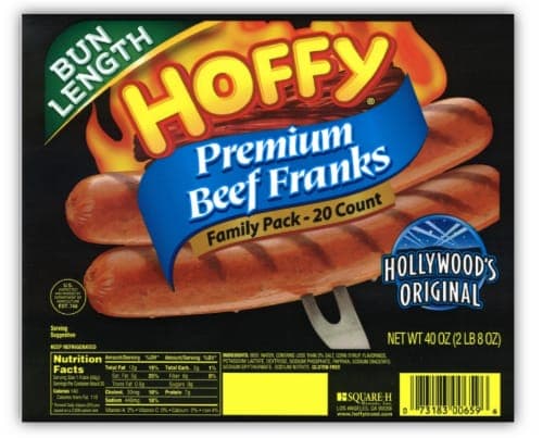 Hoffy Premium Bun Length Beef Franks Family