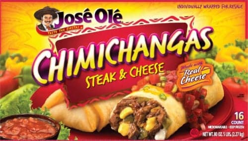 Jose Ole Steak & Cheese Chimichangas