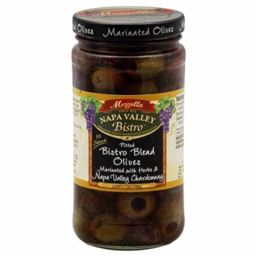 Mezzetta Napa Valley Bistro Olives, Pitted, Bistro Blend